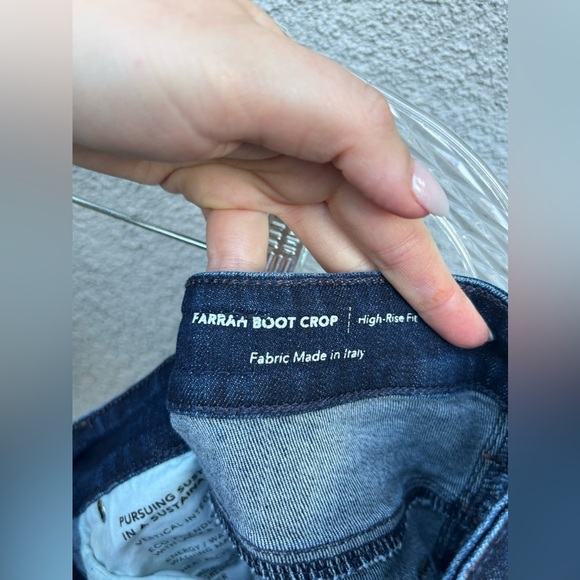 AG Adriano Goldschmied Farrah Boot Crop in Modern Indigo New with Tags! - Picture 11 of 12